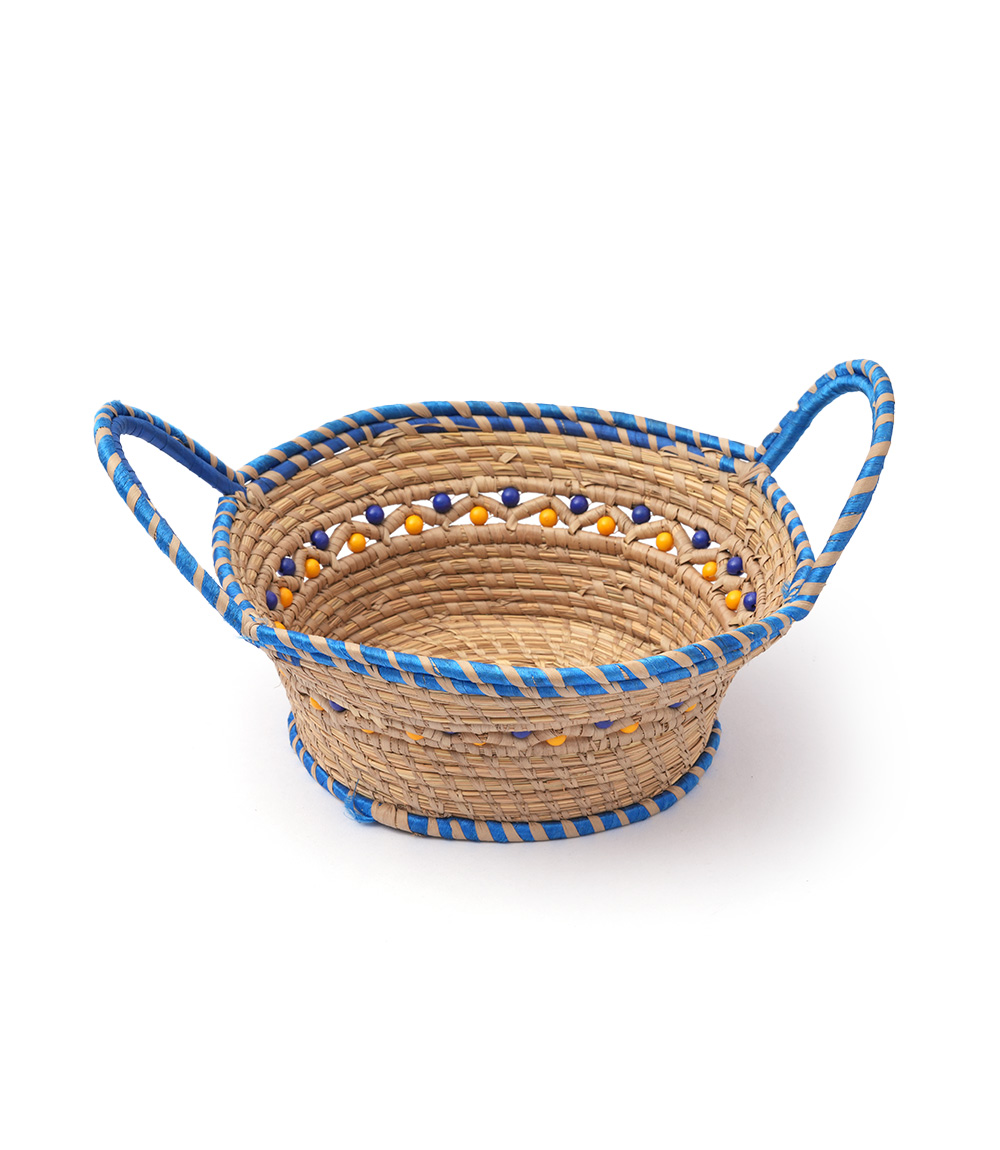 Sabai blue colourbasket: Handcrafted by Tribes of Jharkhand