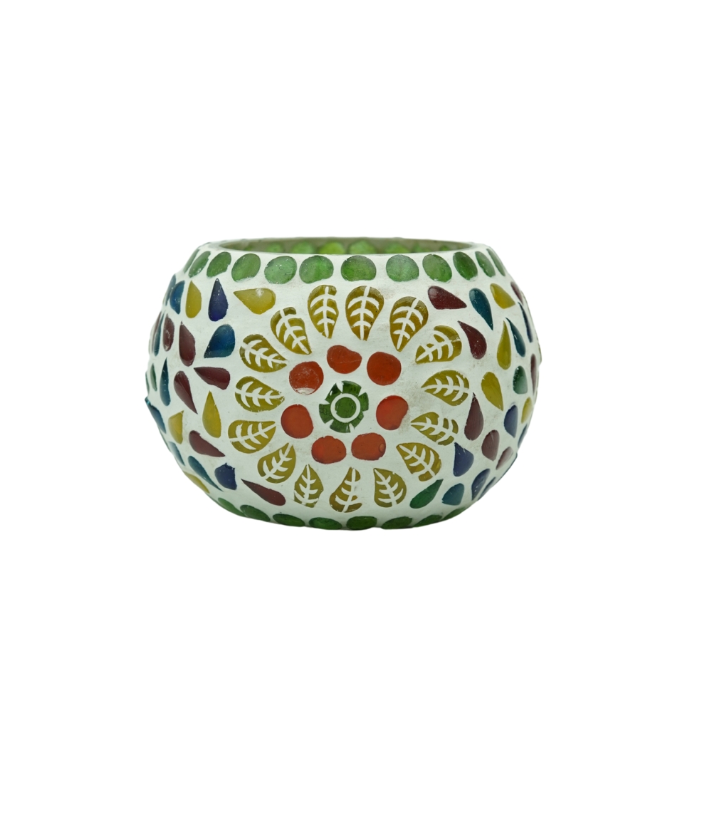Blue Pottery Tealight Candle Holder Made by Tribes of Rajasthanf