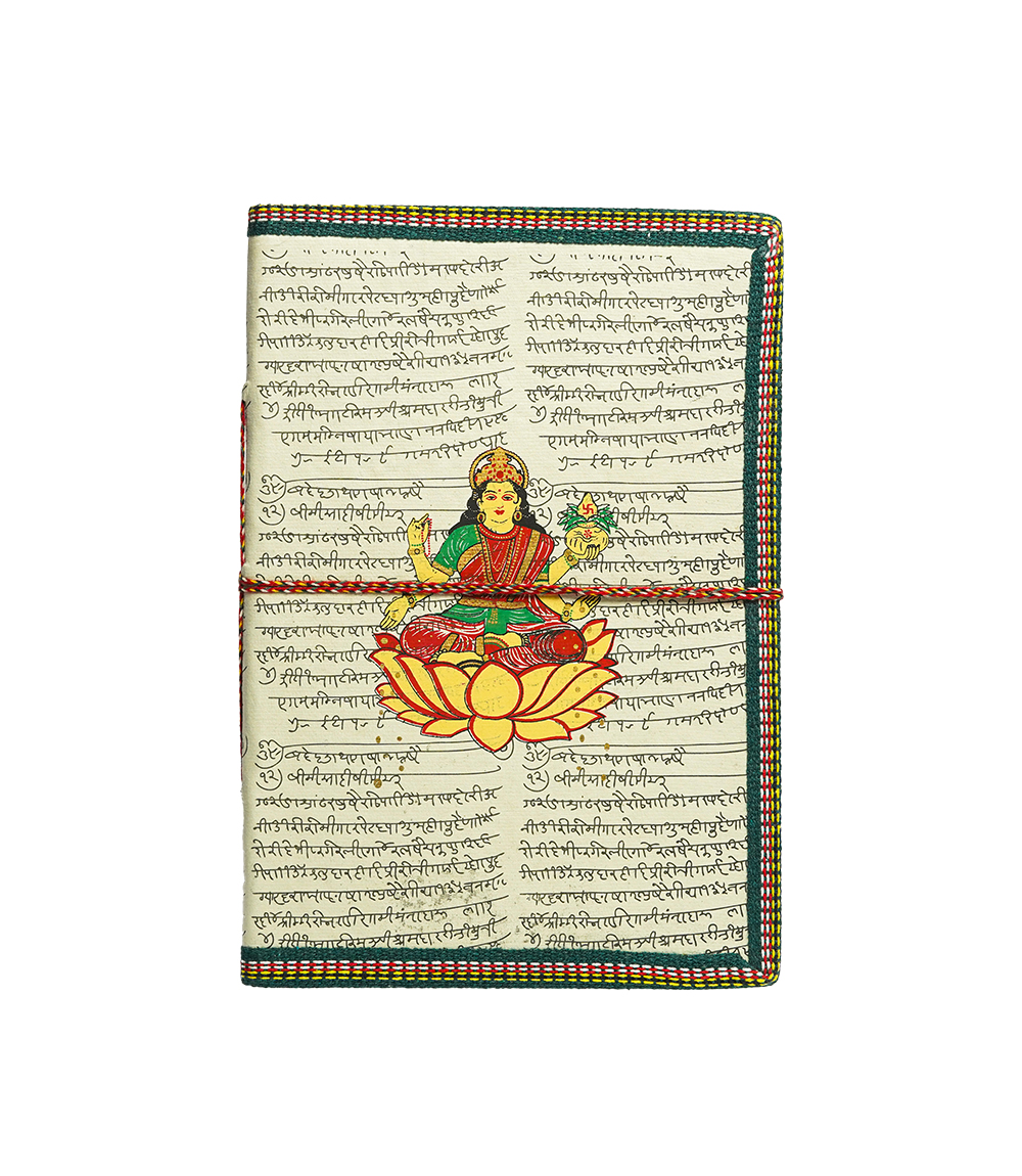 Handmade Diary Made by Tribes of Rajasthan (Maa Laxmi Print)