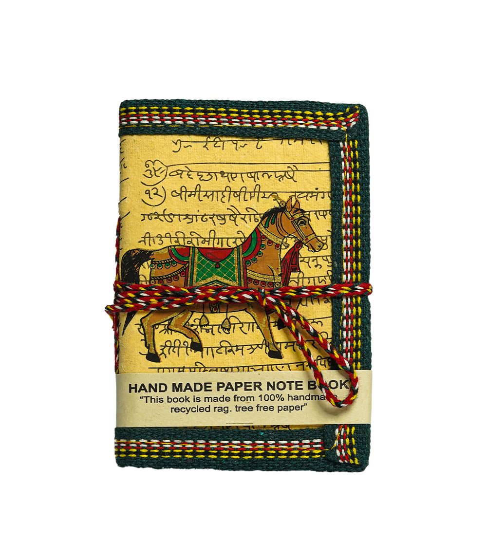 Handmade Horse Diary (8x12.5) - Made by the Tribes of Rajasthan