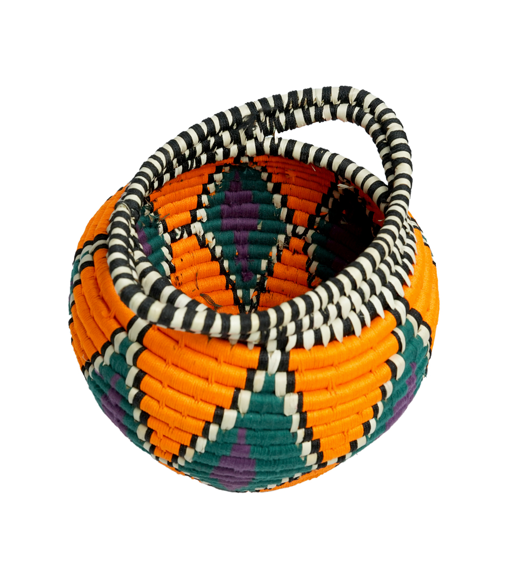 Sabai Multi-Color Woven Basket : By the Tribes of Jharkhand