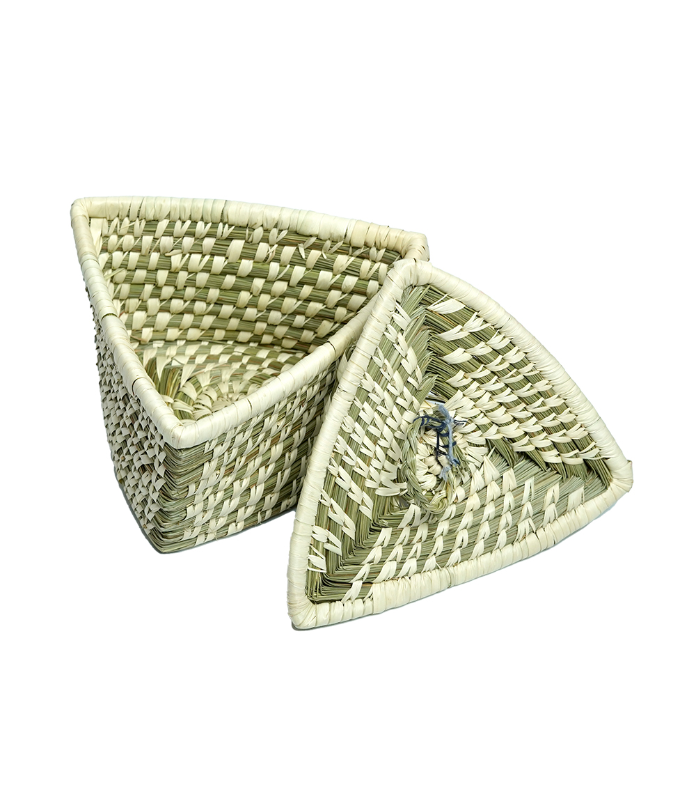 Sabai Triangular Box: Handcrafted by Tribes of Jharkhand