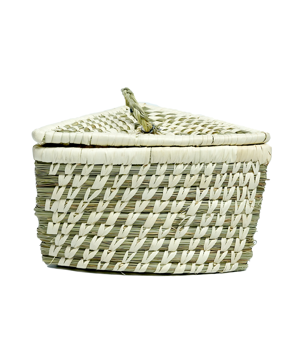 Sabai Triangular Box: Handcrafted by Tribes of Jharkhand
