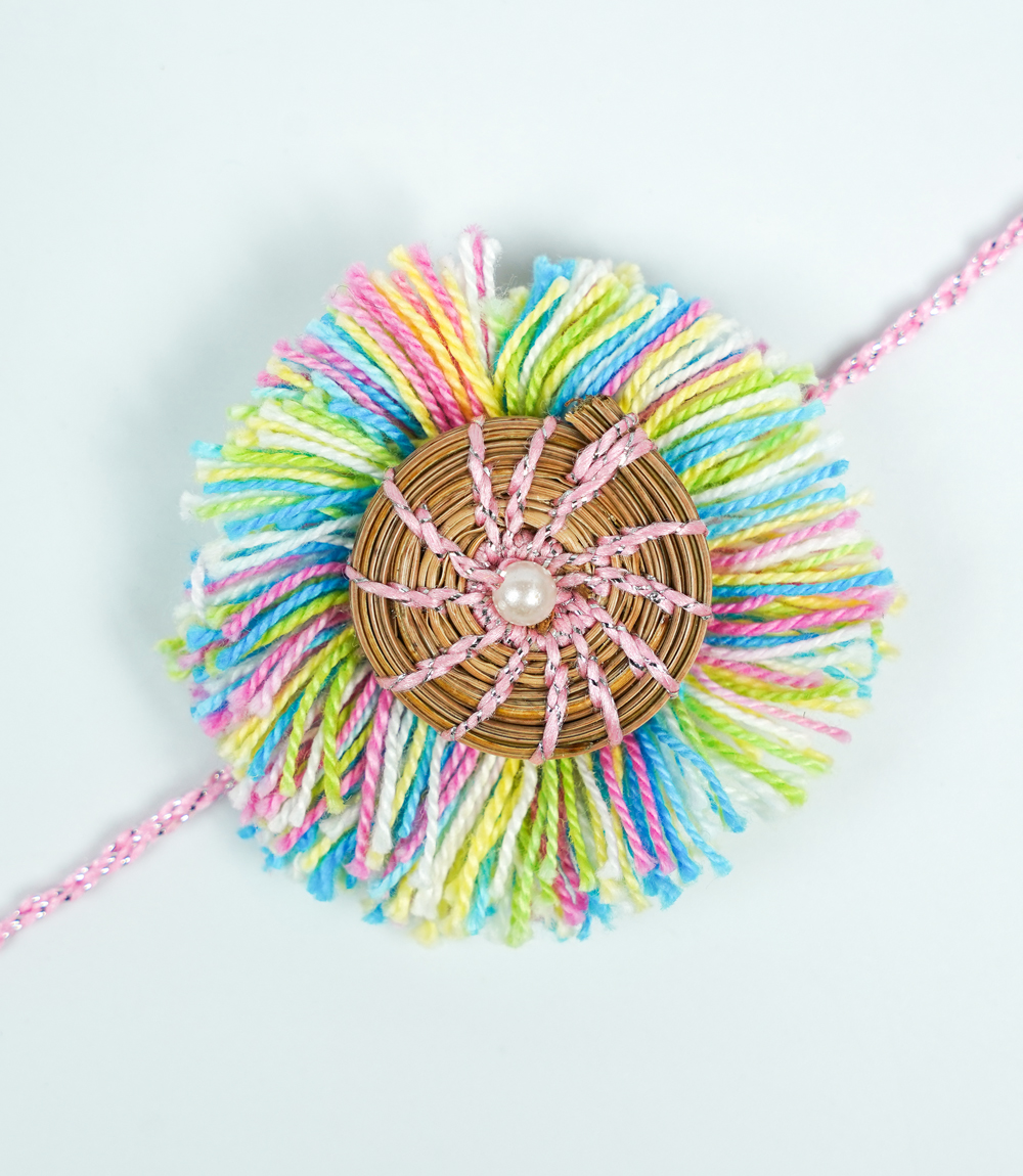  Handcrafted Lotus Rakhi – Made in Uttarakhand