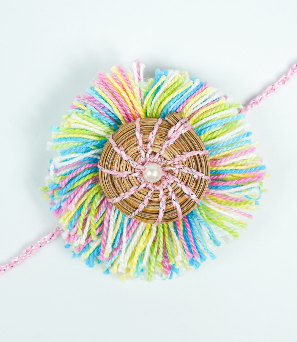  Handcrafted Lotus Rakhi – Made in Uttarakhand