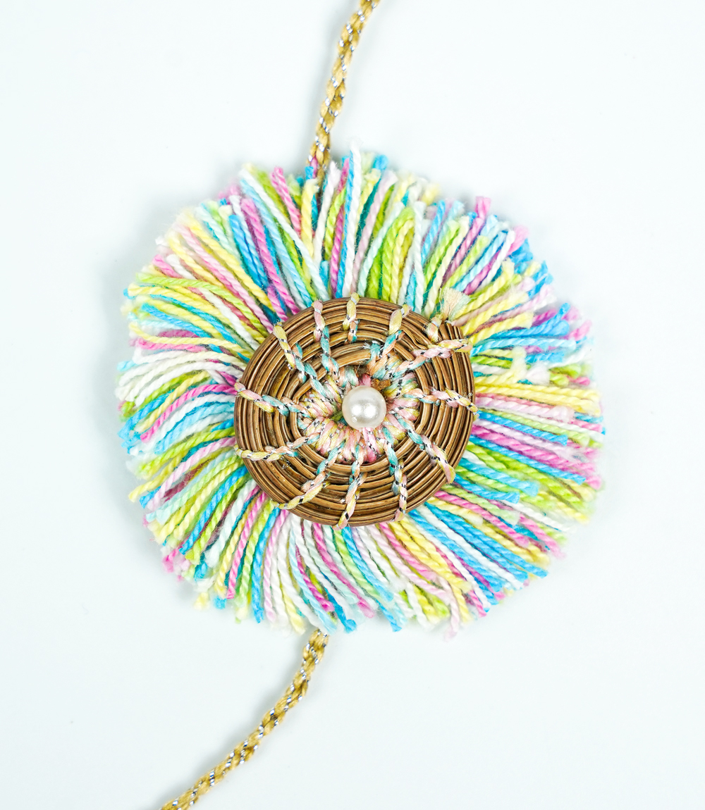  Handcrafted Lotus Rakhi – Made in Uttarakhand