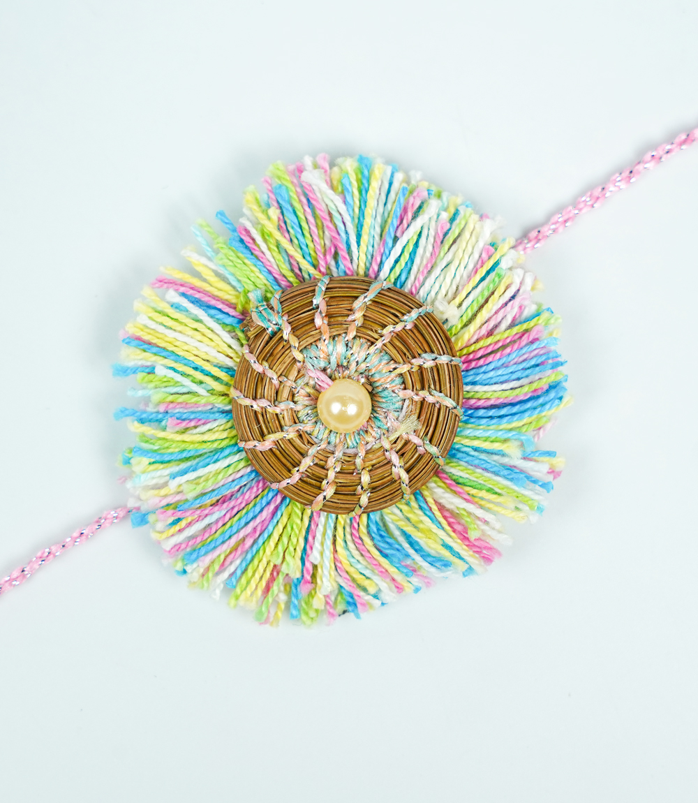  Handcrafted Lotus Rakhi – Made in Uttarakhand