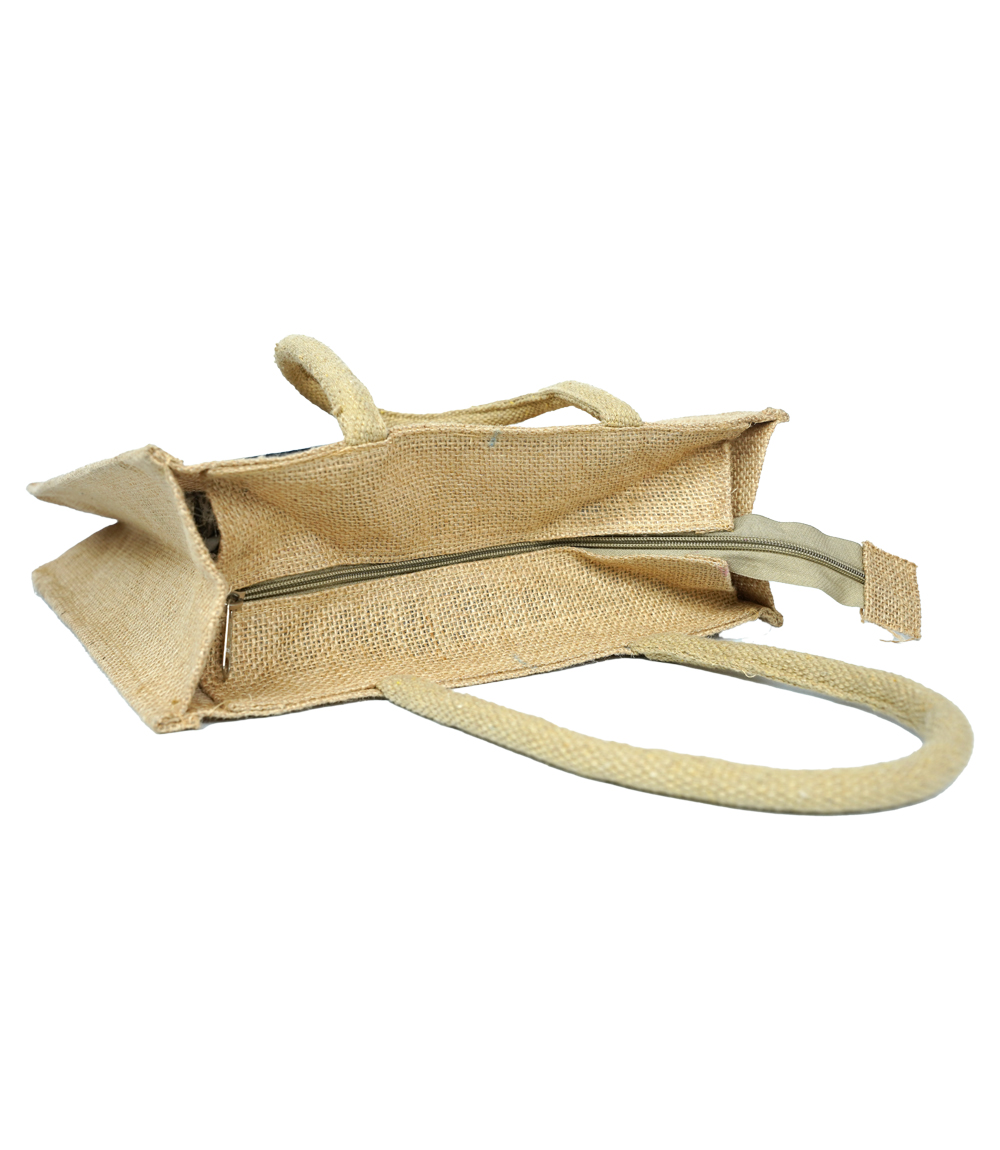 Tribal Stripe Jute Bag