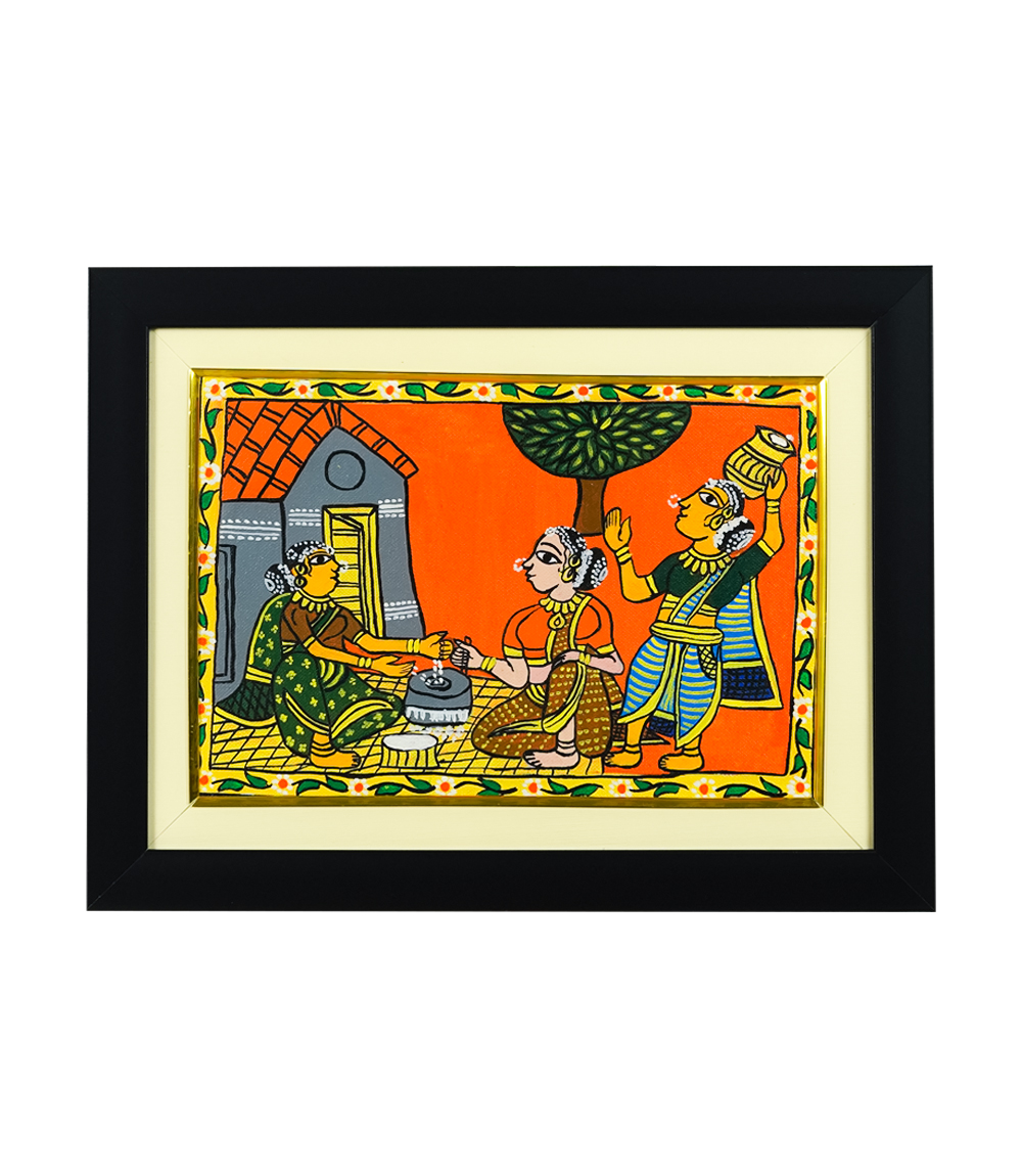 Handpainted Cherial Art Wall Frame