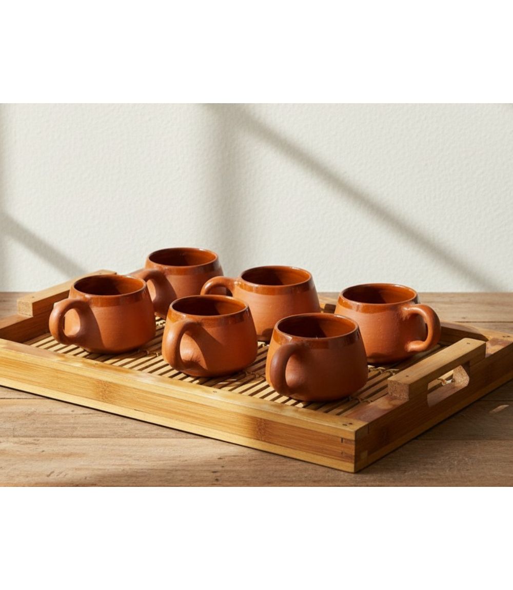 Terracotta Tea cup set of six