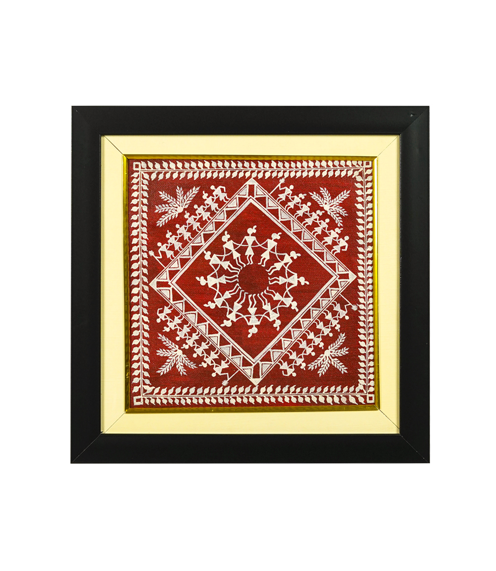 Warli Tribal Art Wall Frame