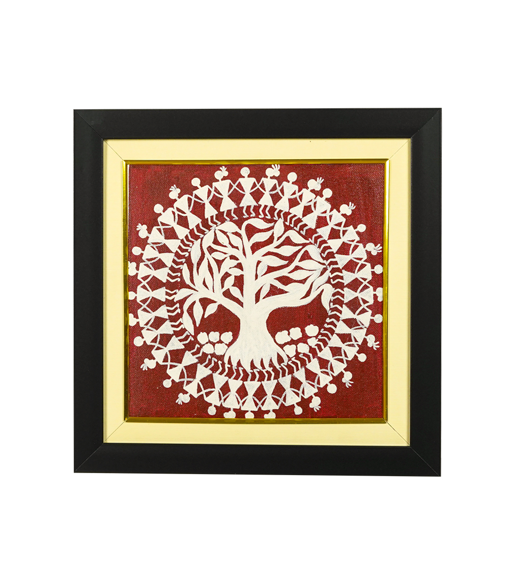 Handmade Warli Painting Frame