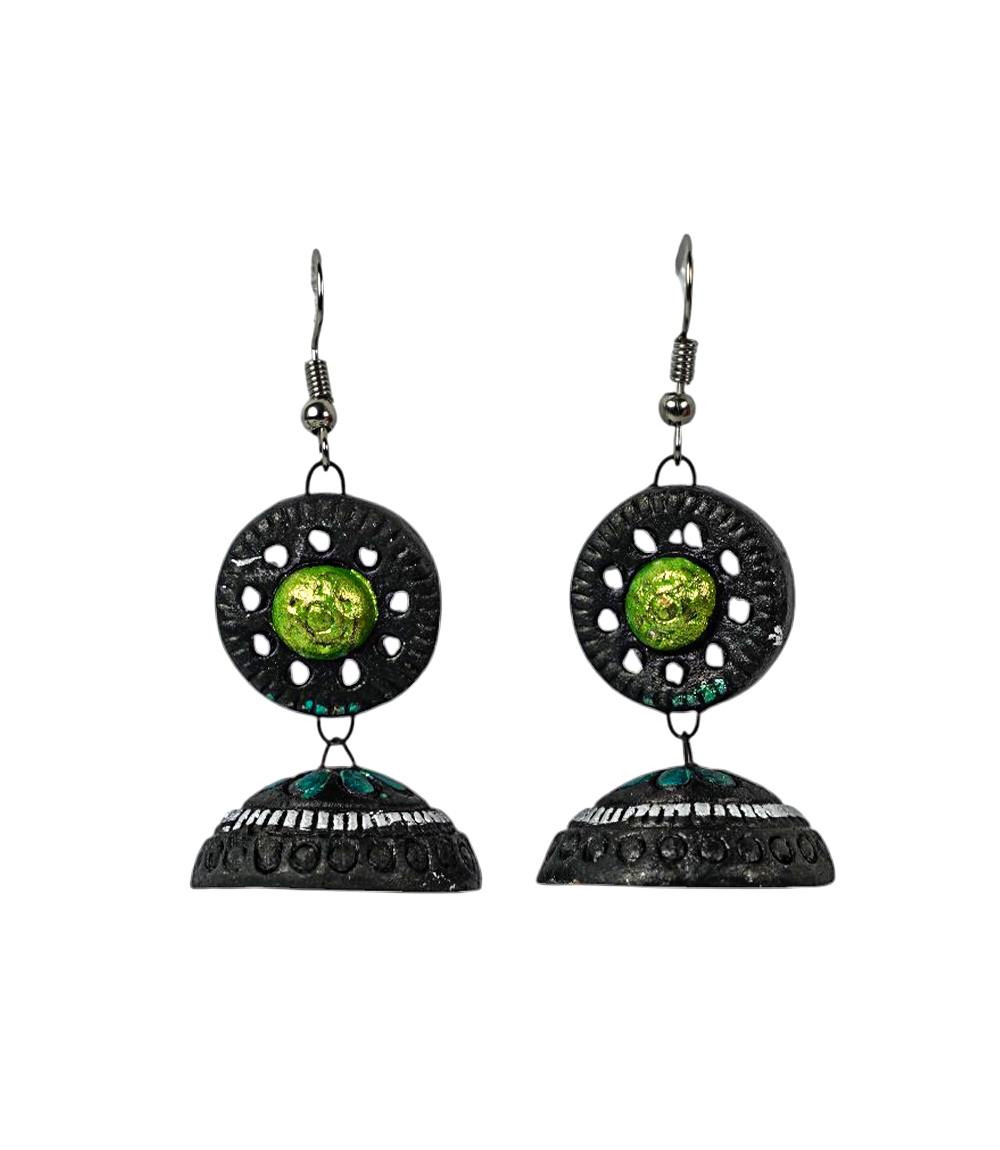 Handmade Terracotta Jhumka Earrings