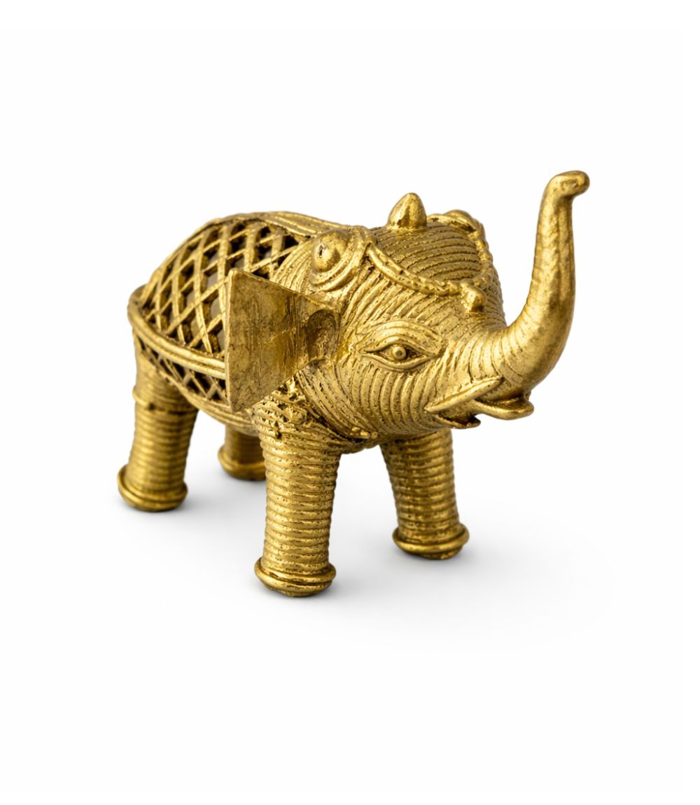 Traditional Dokra Elephant Idol