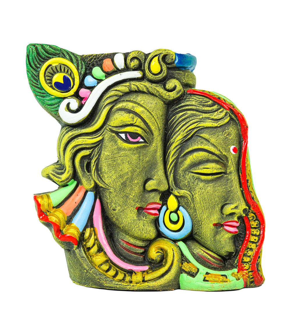 Radha-Krishna Dual Face Pen Stand
