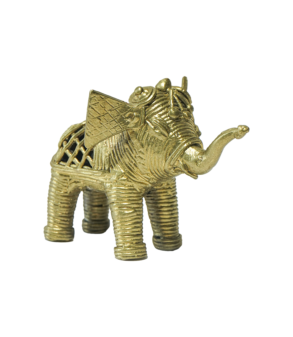 Traditional Dokra Elephant Idol