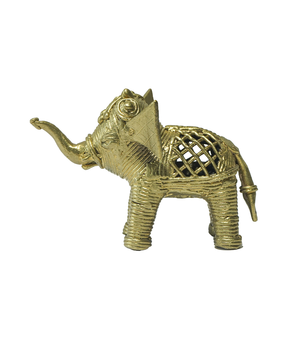 Traditional Dokra Elephant Idol