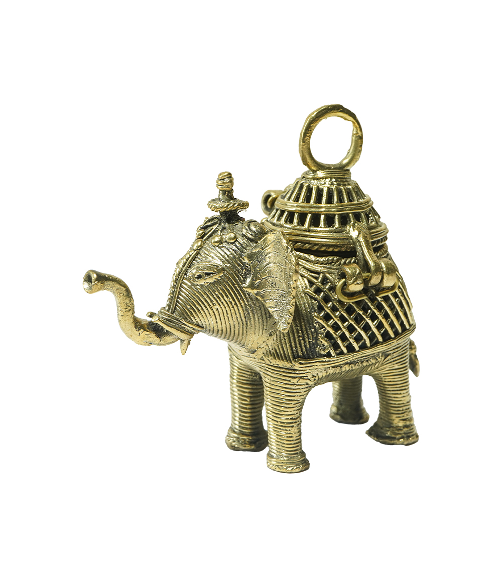 Dokra Elephant Ornament Box