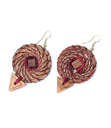 Elegant Handcrafted Buransh Earrings Made by Tribes of Uttarakhand