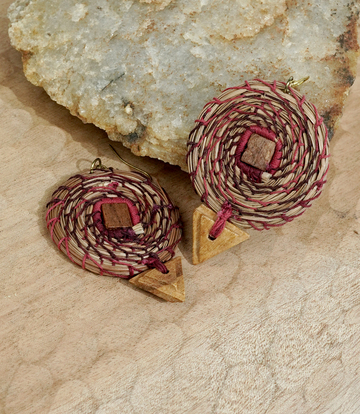 Elegant Handcrafted Buransh Earrings Made by Tribes of Uttarakhand