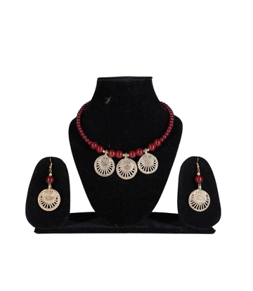 Handcrafted Dokra Necklace Set (Circular Pendants) - Tribal Artistry from Jharkhand