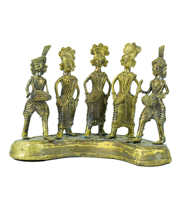 Dokra Tribal Dance made Statue by tribes of Jharkhand