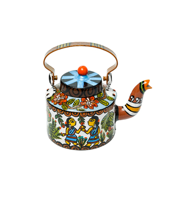 Hand Painted Kettle by the Tribes of Jharkhand