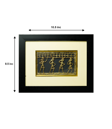 Four Lady Dokra Art Frame: A Tribal Craft from Chhattisgarh