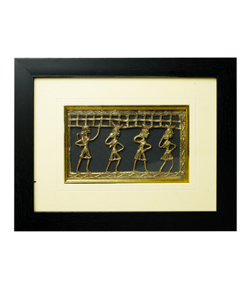 Four Lady Dokra Art Frame: A Tribal Craft from Chhattisgarh