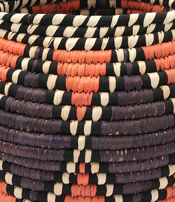 Sabai multicolour basket: Handcrafted by Tribes of Jharkhand