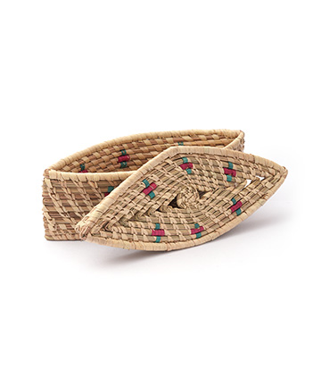 Sabai grass hexagoan shape box : Handcrafted by Tribes of Jharkhand