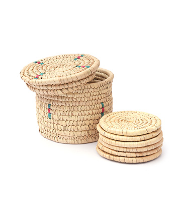 Sabai grass coaster set : Handcrafted by Tribes of Jharkhand