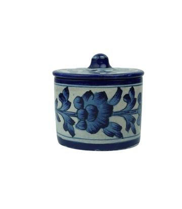Blue Pottery Paper Flower Design Made by Tribes of Rajasthan