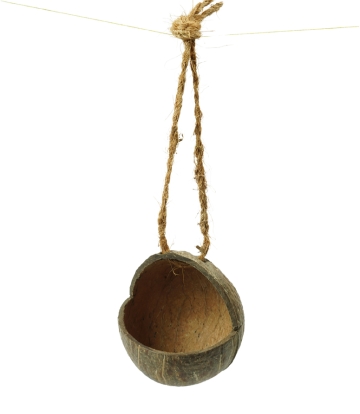 Coconut Shell Bird Feeder Made by Tribe of Tamil Nadu