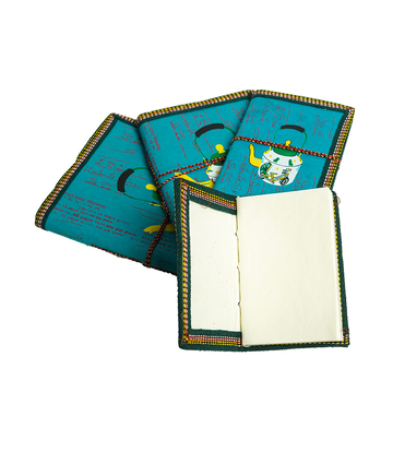 Handmade Diary Set - Paisley Design (Set of 4) Made by the Tribes of Rajasthan 