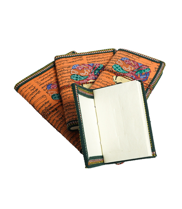 Handmade Diary Set - Rajasthani Man with mustache ( Set of 4) Made by the Tribes of Rajasthan 