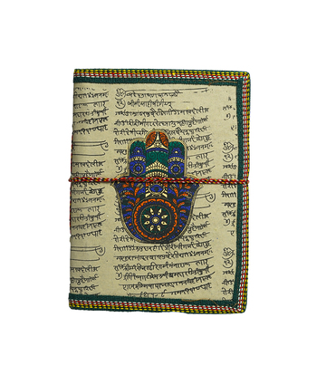 Handmade Diary Set - Hand of God (Set of 4) Made by the Tribes of Rajasthan 