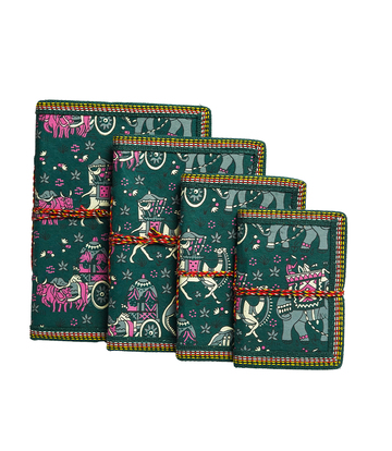 Handmade Diary Set For Gifts From Rajasthan-( Set of Four)