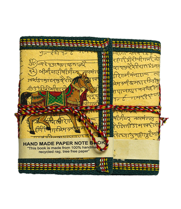 Handmade Horse Diary (8x12.5) - Made by the Tribes of Rajasthan