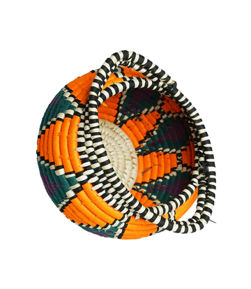 Sabai Multi-Color Woven Basket : By the Tribes of Jharkhand