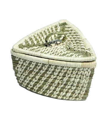 Sabai Triangular Box: Handcrafted by Tribes of Jharkhand