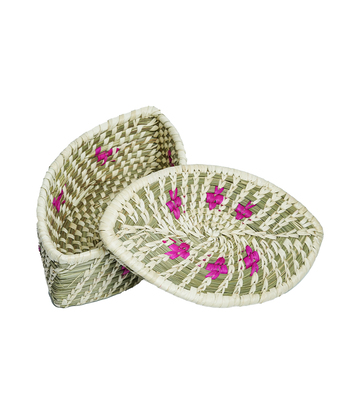 Sabai Oval Shape Basket : Handcrafted by Tribes of Jharkhand