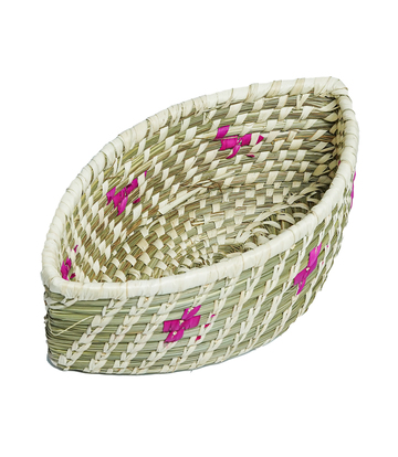 Sabai Oval Shape Basket : Handcrafted by Tribes of Jharkhand
