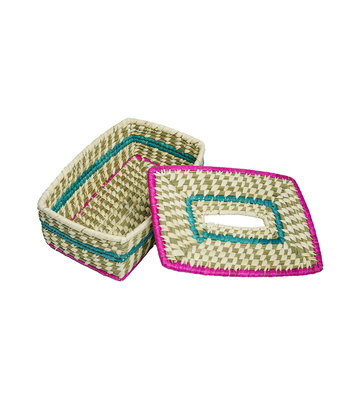 Sabai Tissue Box: Handcrafted by Tribes of Jharkhand