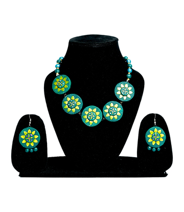 Handcrafted Terracotta Sunflower Charm Set 