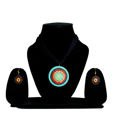Terracotta Bloom Necklace Set- Made by Tribes of Jharkhand