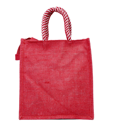 Tribal Art Eco-Friendly Jute Bag – Red