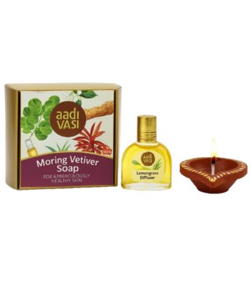Diwali Gift Combo – Organic Soap, Car Freshener & Handcrafted Diya