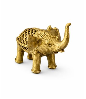 Traditional Dokra Elephant Idol