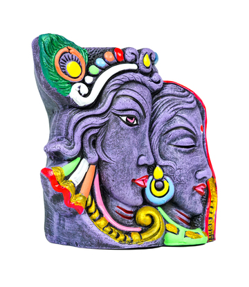 Radha-Krishna Divine Union Pen Holder(Purple)